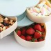 Toytexx Rotating Candy Box,  Non-Slip Flower Shape Snack Organizer with Double Layers, Seeds Nuts and Dry Fruits Storage 